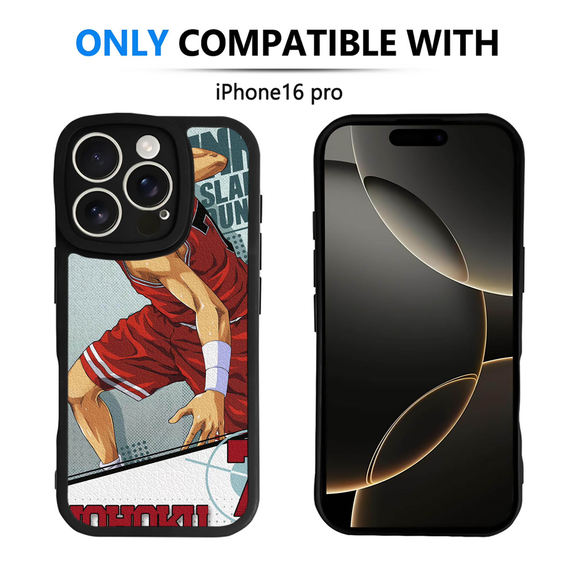 （画像用） SLAM DUNK／スラムダンク 【iPhone 16シリーズ対応】シリコンスマホケース（レザー調） 材質：シリコン